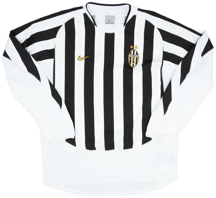 2003-04 Juventus Player Issue Home L/S Shirt Nedved #11 - 8/10 - (L)