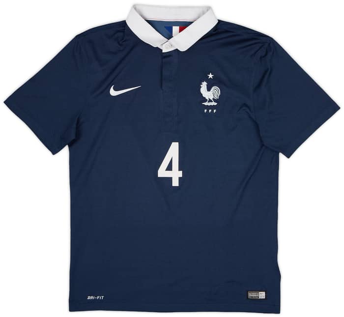 2014-15 France Home Shirt #4 - 5/10 - (M)