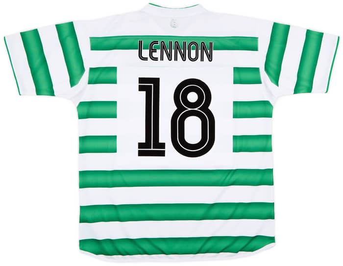 2003-04 Celtic Home Shirt Lennon #18 - 6/10 - (XL)