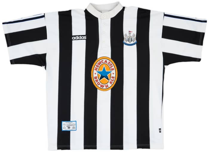 1995-97 Newcastle Home Shirt Ginola #14 - 7/10 - (XL)