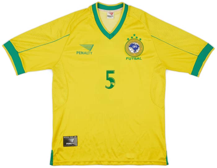 1990s Brazil Futsal Home Shirt #5 - 7/10 - (L)