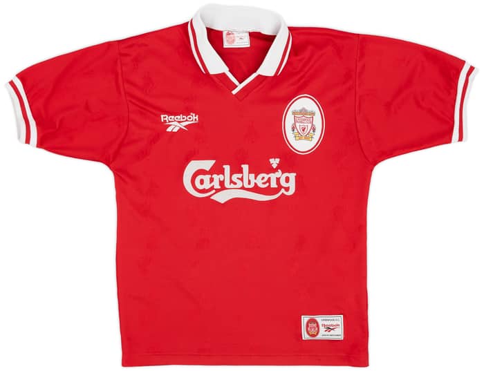 1996-98 Liverpool Home Shirt Redknapp #11 - 7/10 - (S)