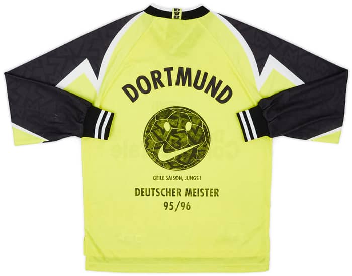 1995-96 Borussia Dortmund 'Deutscher Meister' Home L/S Shirt - 9/10 - (M)