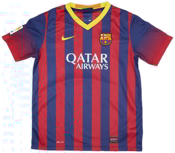 2013-14 Barcelona Home Shirt - 8/10 - (XL.Boys)