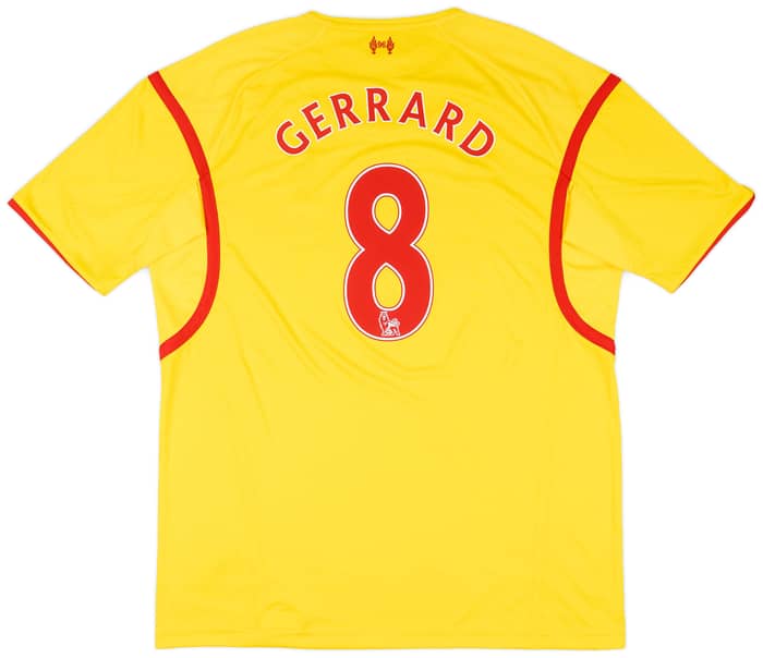 2014-15 Liverpool Away Shirt Gerrard #8 - 6/10 - (XXL)