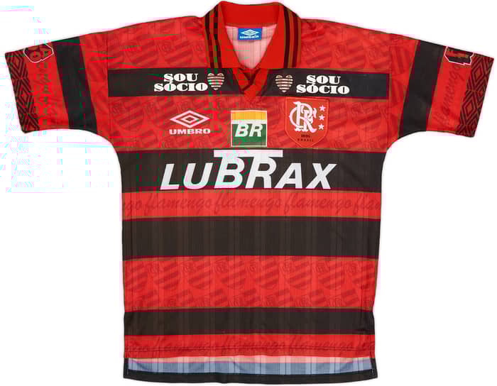 1995-96 Flamengo Centenary Home Shirt #10 - 8/10 - (M)