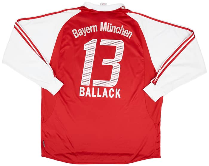2003-04 Bayern Munich Home L/S Shirt Ballack #13 - 7/10 - (XXL)