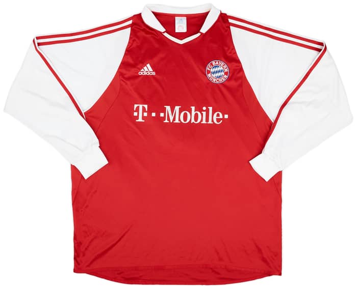 2003-04 Bayern Munich Home L/S Shirt Ballack #13 - 7/10 - (XXL)