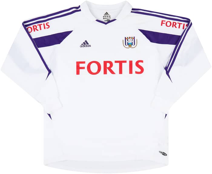 2003-04 Anderlecht Match Issue Home L/S Shirt Martens #32