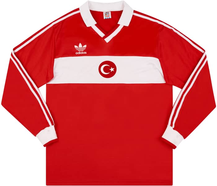 1991 Turkey U-21 Match Worn Away L/S Shirt #9 (Saglam) v England