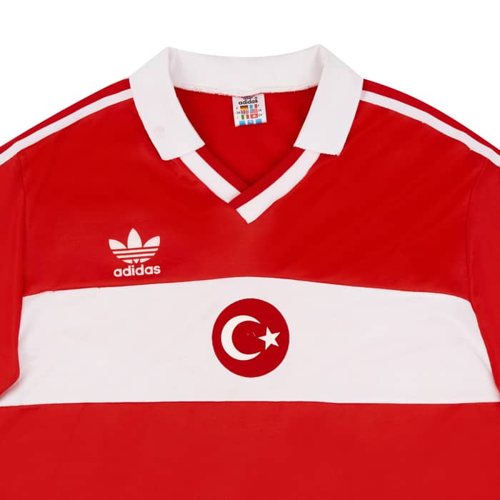 1991 Turkey U-21 Match Worn Away L/S Shirt #9 (Saglam) v England