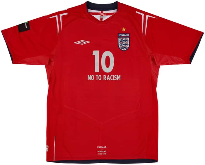 2005 England Match Issue 'Stand Up, Speak Up' Away Shirt Owen #10 (v Netherlands)