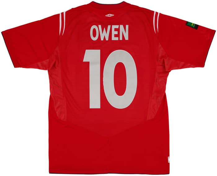 2005 England Match Issue 'Stand Up, Speak Up' Away Shirt Owen #10 (v Netherlands)