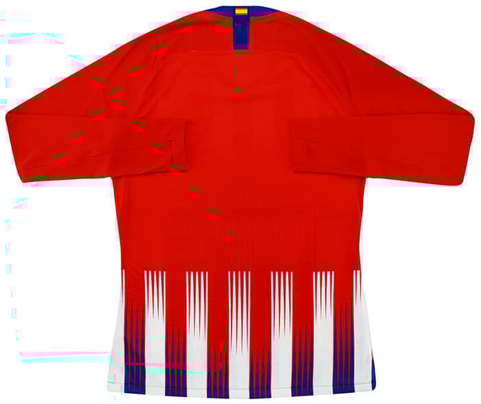 2018-19 Atletico Madrid Player Issue Home L/S Shirt