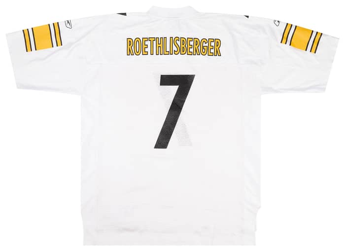 2005-06 Pittsburgh Steelers Roethlisberger #7 Reebok On Field Jersey (Away) XL