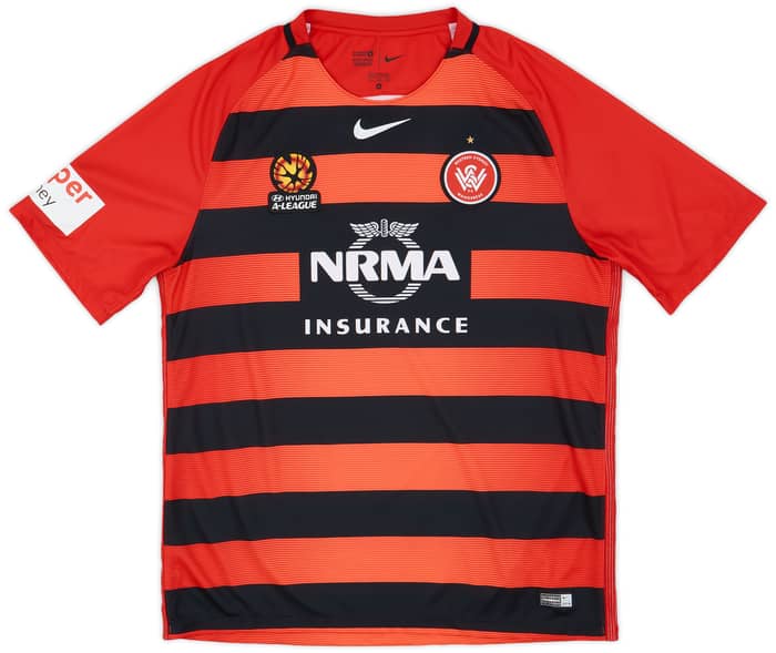 2016-17 Western Sydney Wanderers Home Shirt - 8/10 - (XL)