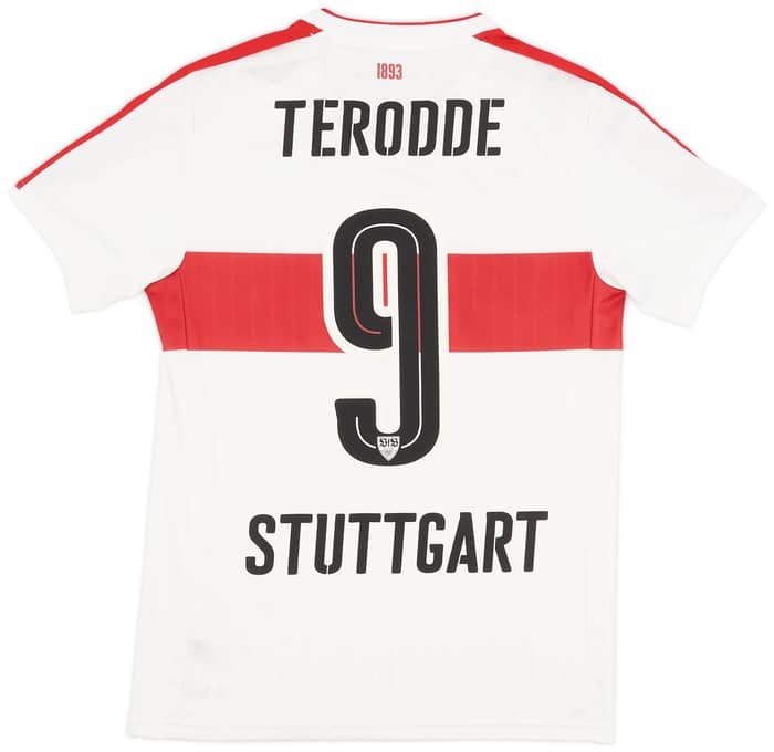 2016-17 Stuttgart Home Shirt Terodde #9 - 8/10 - (S)