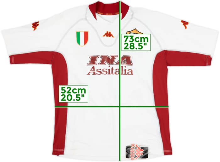 2001-02 Roma Away Shirt Totti #10 (XXL)