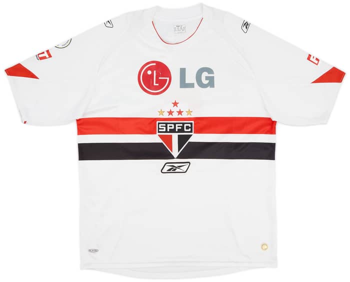 2007-08 Sao Paulo Home Shirt Penta Unico #5 - 6/10 - (XL)
