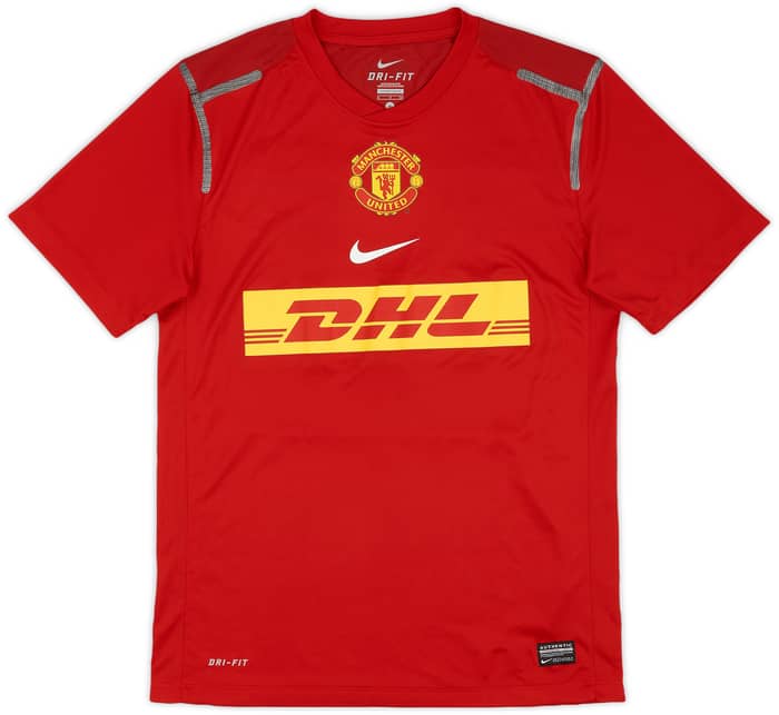 2012-13 Manchester United Player Issue Nike Training Shirt - 9/10 - (S)