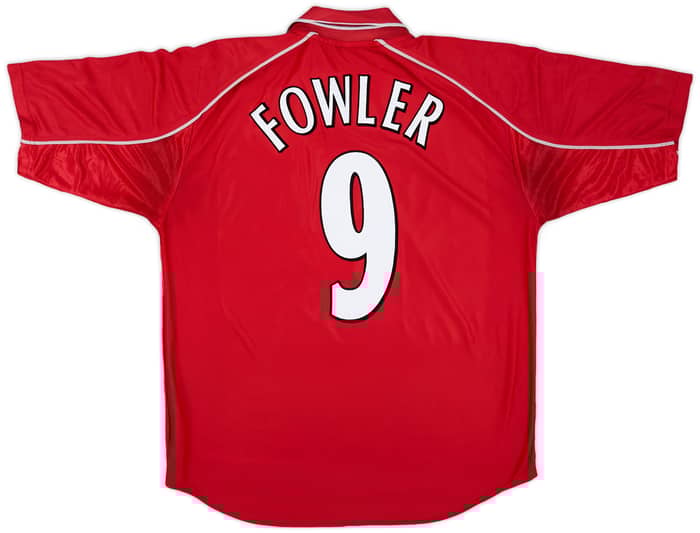 2000-02 Liverpool Home Shirt Fowler #9 - 5/10 - (L)