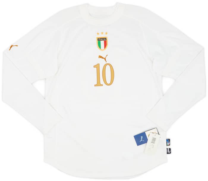 2004-06 Italy Away L/S Shirt Totti #10 (XL)
