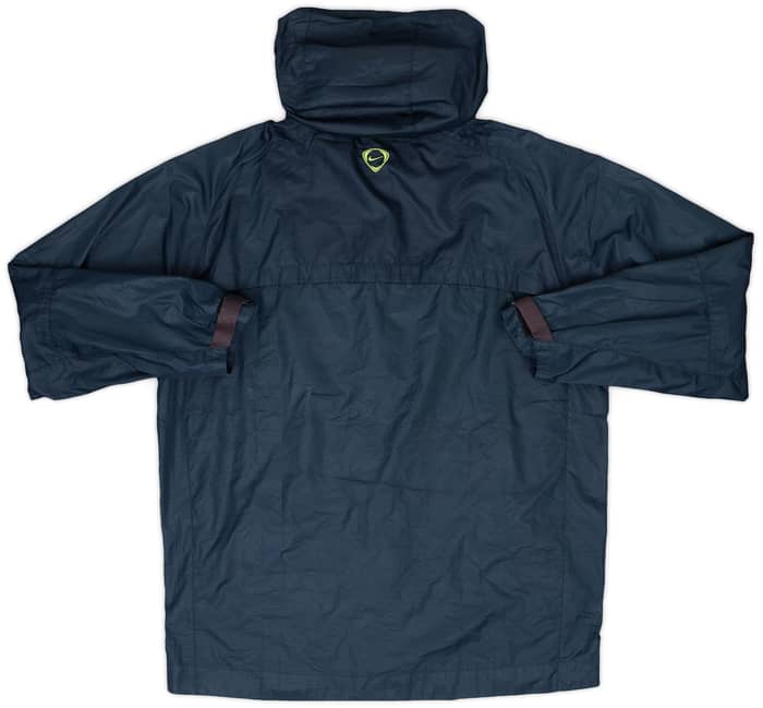 2007-08 Barcelona Nike Hooded Rain Jacket - 9/10 - (M)