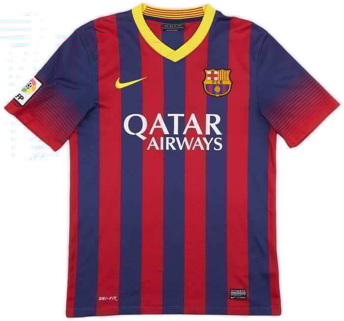 2013-14 Barcelona Home Shirt Messi #10 - 5/10 - (S)