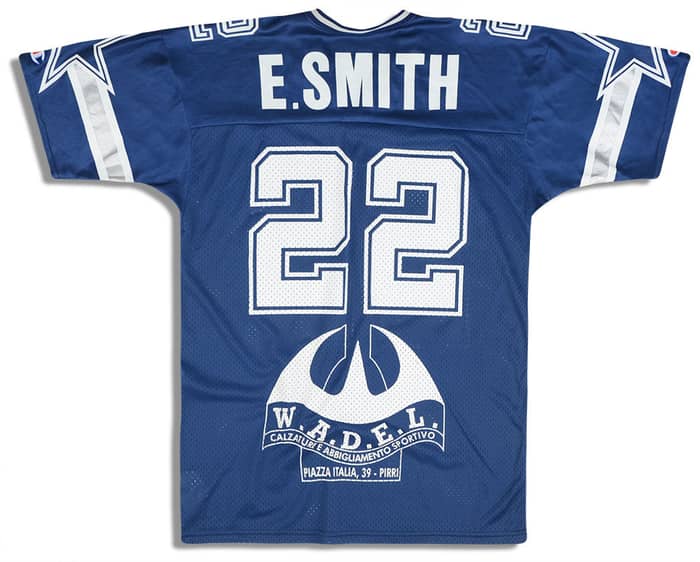 1996-00 Dallas Cowboys E. Smith #22 Champion Jersey (Home) S