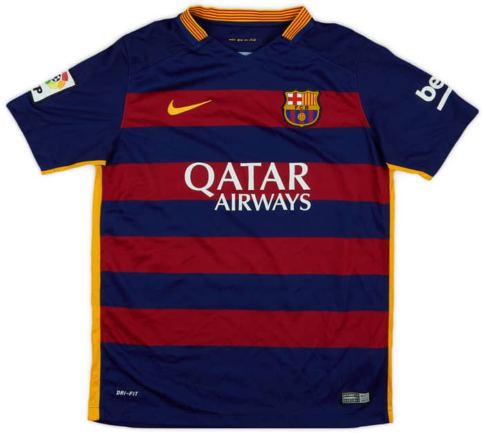 2015-16 Barcelona Home Shirt - 9/10 - (L.Boys)