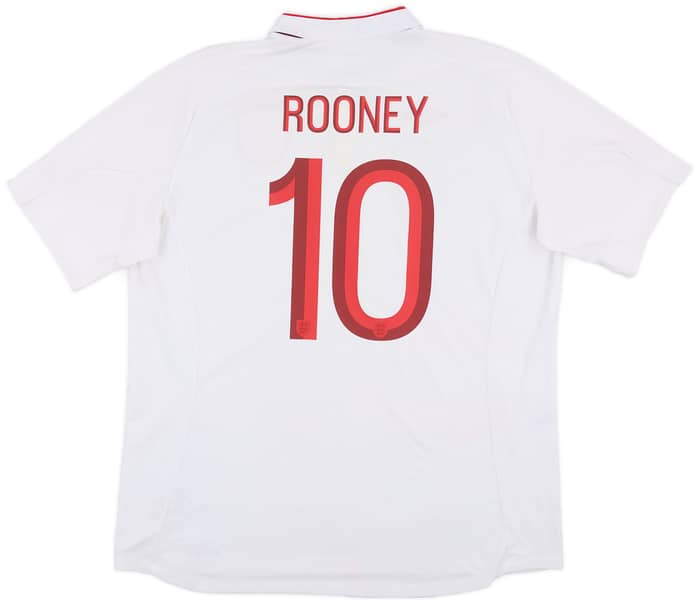 2012-13 England Home Shirt Rooney #10 - 6/10 - (XXL)