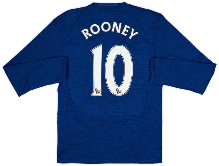 2016-17 Manchester United Away L/S Shirt Rooney #10 (S)