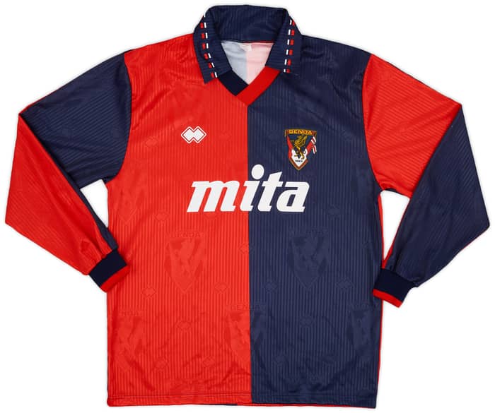 1991-92 Genoa Home L/S Shirt #10 - 7/10 - (L)