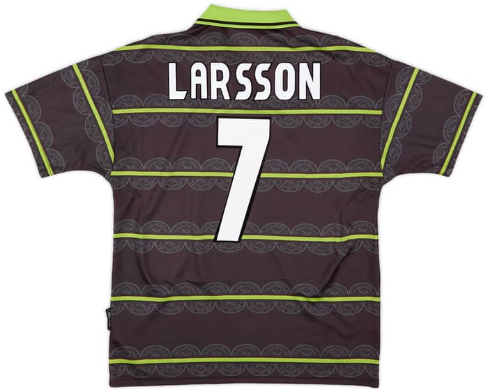 1998-99 Celtic Away Shirt Larsson #7 - 6/10 - (M)