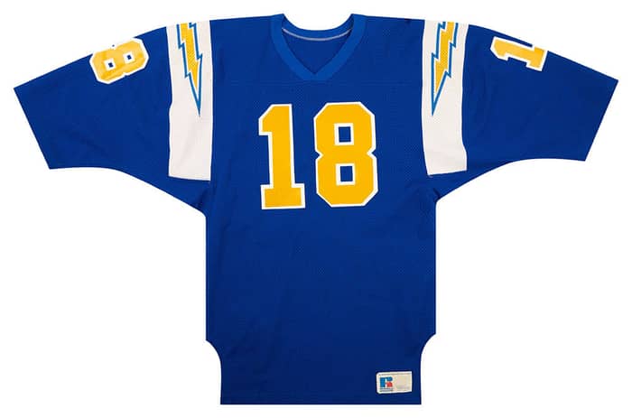1980-84 San Diego Chargers Drucker #18 Russell Athletic Jersey (Home) S