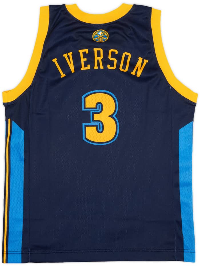 2006-08 Denver Nuggets Iverson #3 Champion Alternate Jersey - 8/10 - (L.Boys)