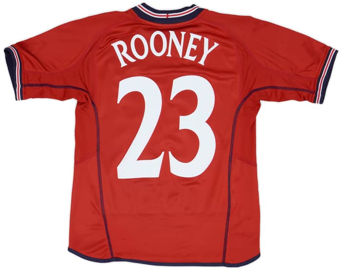 2002-04 England Away Shirt Rooney #23 - 9/10 - (XL.Boys)
