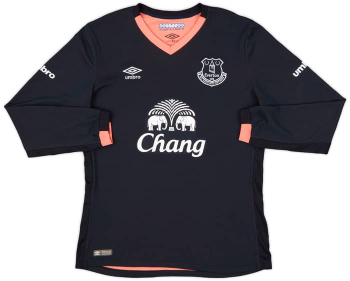 2016-17 Everton Away L/S Shirt Baines #3 - 9/10 - (M)