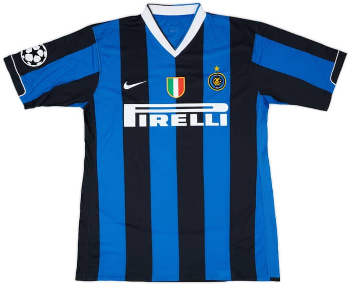 2006-07 Inter Milan Player Issue Champions League Home Shirt Ibrahimovic #8 - 6/10 - (L)