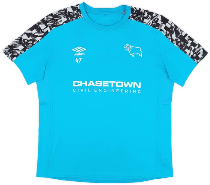 2020-21 Derby County Player Issue Training Shirt # - 7/10
