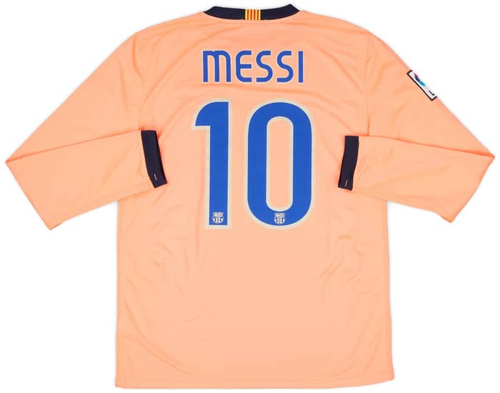 2009-10 Barcelona Away L/S Shirt Messi #10 - 9/10 - (M)