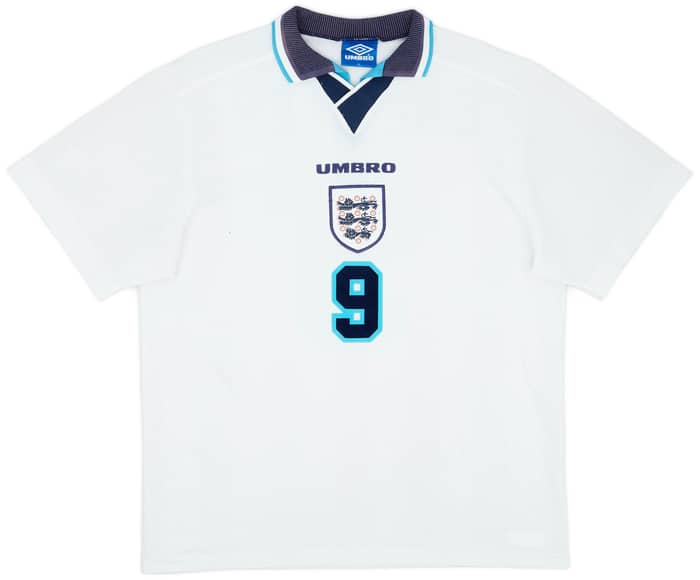 1995-97 England Home Shirt Shearer #9 - 7/10 - (XL)