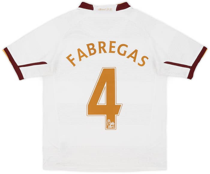 2007-08 Arsenal Away Shirt Fabregas #4 - 7/10 - (M.Boys)