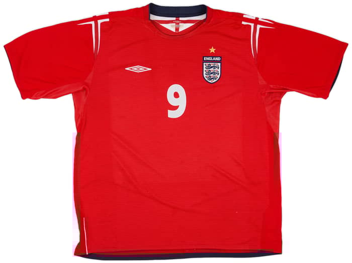 2004-06 England Away Shirt Rooney #9 - 7/10 - (XXL)