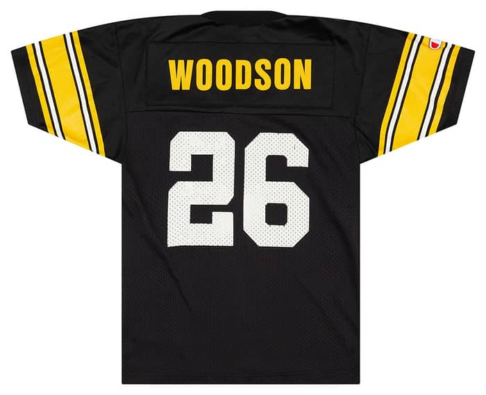 1992-96 Pittsburgh Steelers Woodson #26 Champion Jersey (Home) Y