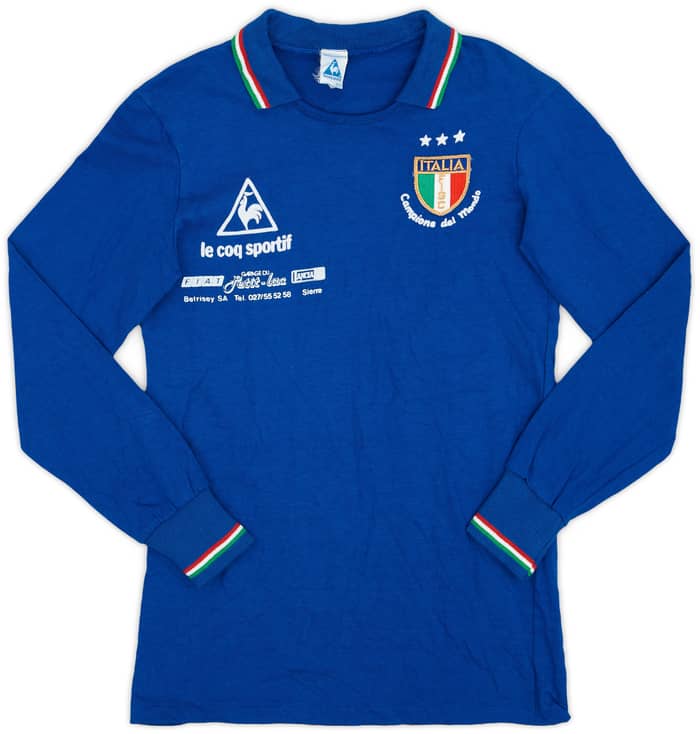 1982 Italy 'Campione del Mondo' Home/Training L/S Shirt - 9/10 - (S)