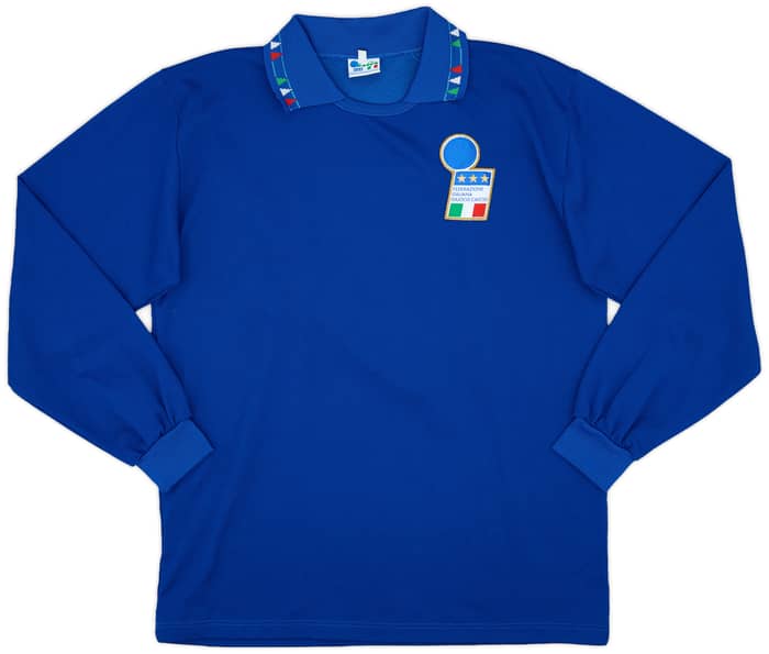 1992-93 Italy Home L/S Shirt #7 - 9/10 - (L)