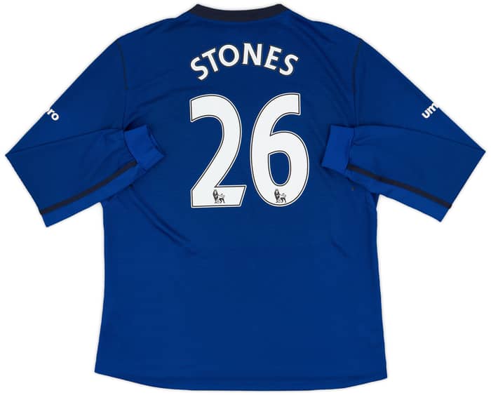 2014-15 Everton Home L/S Shirt Stones #26 - 8/10 - (XL)