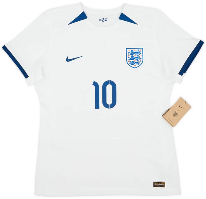 2023-24 England Authentic Women's Home Shirt Toone #10 (Women's L)