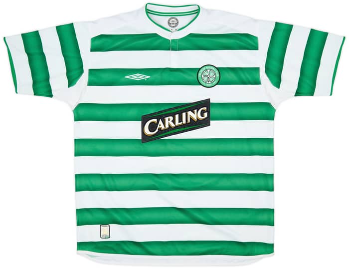 2003-04 Celtic Home Shirt Lennon #18 - 7/10 - (XL)